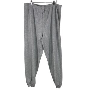Skims Sweatpants Mens XL Gray Fleece Drawstring Elastic Waist Activewear Pants